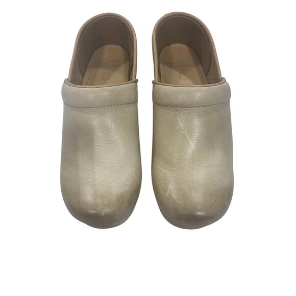 Dansko Professional Clogs Beige sand Leather SZ39 (8.5-9 US) Comfort Work Nurse - Picture 7 of 8